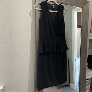 Lauren Ralph Lauren Black Size 4 Peplum Style Dress
